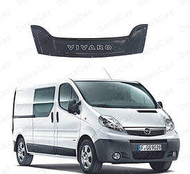 Дефлектор капота Opel Vivaro з 2002-2014\Мухобойка Опель Виваро_широкая