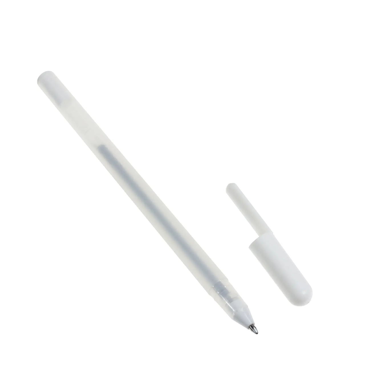 Ручка гелева 0,8 мм, срібляста