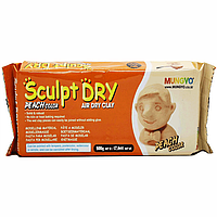 Масса ''Sculpt Dry'' MUNGYO для сама застывающего моделирования. Уп. 500 г. Цвет: персиковый.