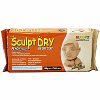 Маса ''Sculpt Dry'' MUNGYO для моделювання, що сама застигає. Уп. 500 г. Колір: персиковий.