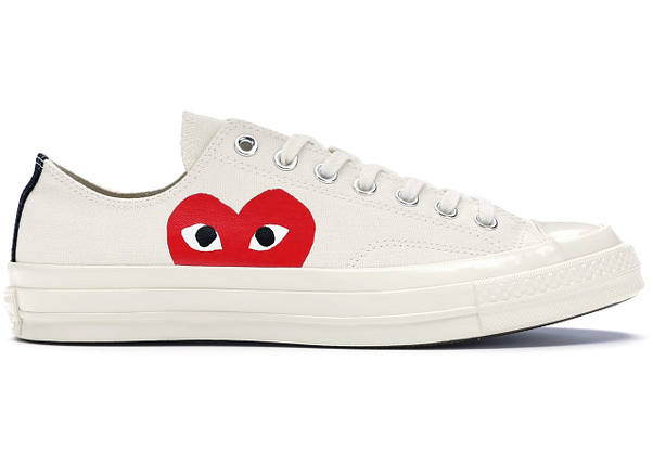 Кеди Converse Chuck Taylor All-Star 70s Low Ox Comme des Garcons PLAY White, фото 1