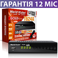 Тюнер Т2 World Vision T624A, приставка-приймач для ТБ, ресивер DVB-T2