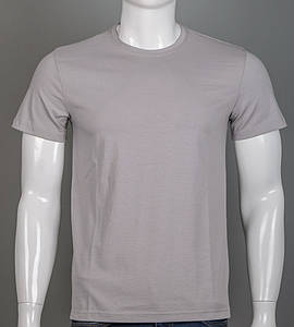 Футболка чоловіча Однотонна 2300м (Уп.4шт M-XXL), Світло-сірий