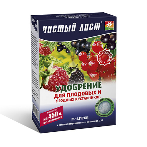 Добриво кристалічне для плодових і ягідних чагарників Чистий Лист 300 г