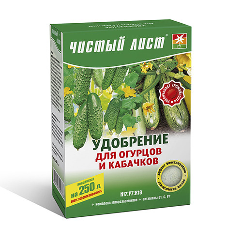 Добриво кристалічне для огірків і кабачків Чистий Аркуш 300 г