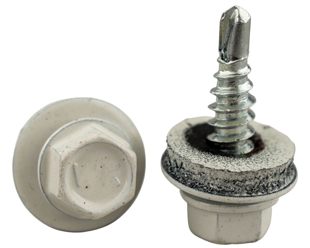 Саморіз 4.8х19 RAL 9002 для кріплення металевих листів внахлест WSBP Wkret-Met (250 шт/уп), фото 1