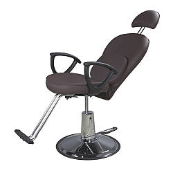 Перукарське крісло з підголовником і регульованою спинкою ZD-346B перукарські крісла на гідравліці