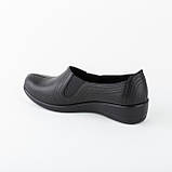 Жіночі шкіряні туфлі на широку ногу, фото 5