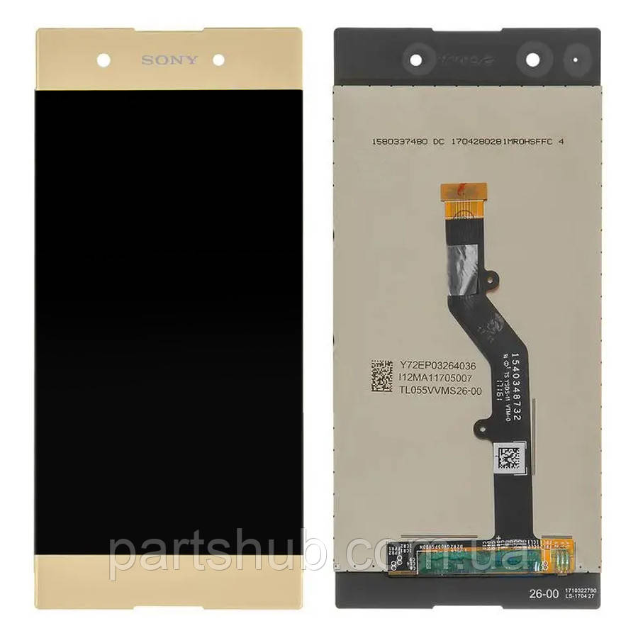 Дисплей Sony Xperia XA1 Plus G3416 G3412 G3426 G3421 G3423 з тачскріном золотистий, фото 1
