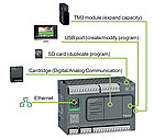 Контроллер TM200CE24T  - controller M200 24 I/O k transistor outputs +Ethernet 24 V DC power supply, фото 4