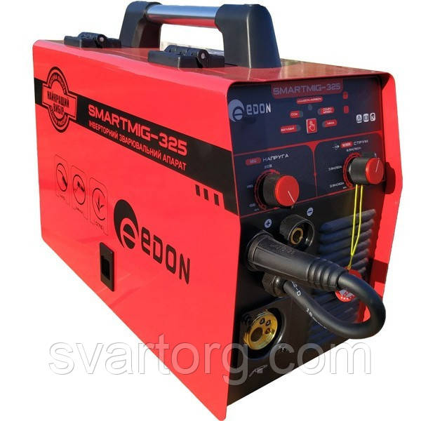 Зварювальний інверторний напівавтомат Edon SMARTMIG-325, фото 1