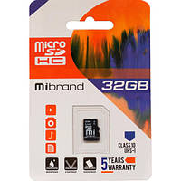 Карта Памяти Mibrand MicroSDHC 32gb 10 Class UHS-I TF карта