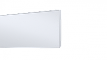 Плінтус напольний гнучкий Arbiton, колекція: STIQ. Колір: білий s0810. В: 80 мм, Ш: 10 мм, Д: 2200 мм, фото 2