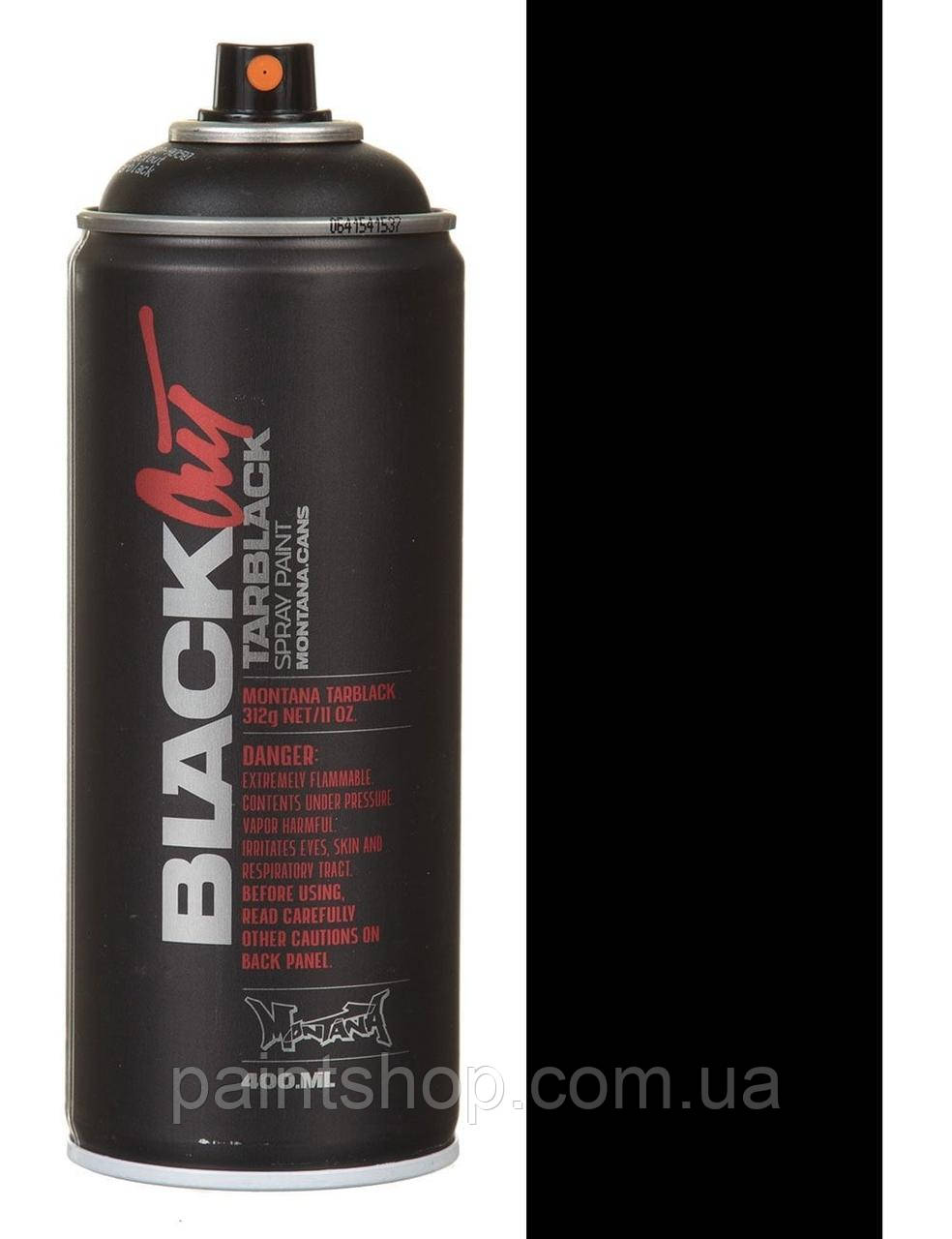 Аерозольна фарба Montana Black 9050 BlackOut Tarblack (Чорний) 400 мл
