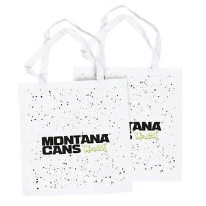 Бавовняна сумка Montana Logo&Stars біла