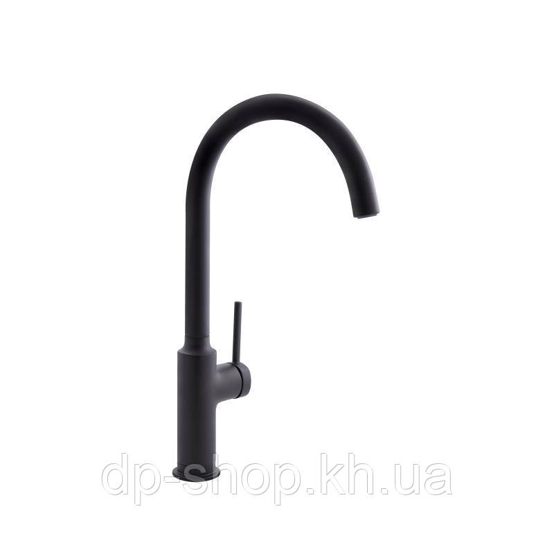 Змішувач для кухні Qtap Robin QTROB9060102B Black Matt, фото 1