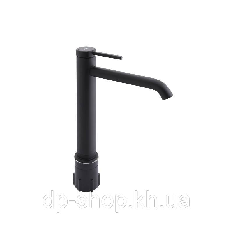 Змішувач для раковини Qtap Robin високий QTROB1060H102B Black Matt, фото 1
