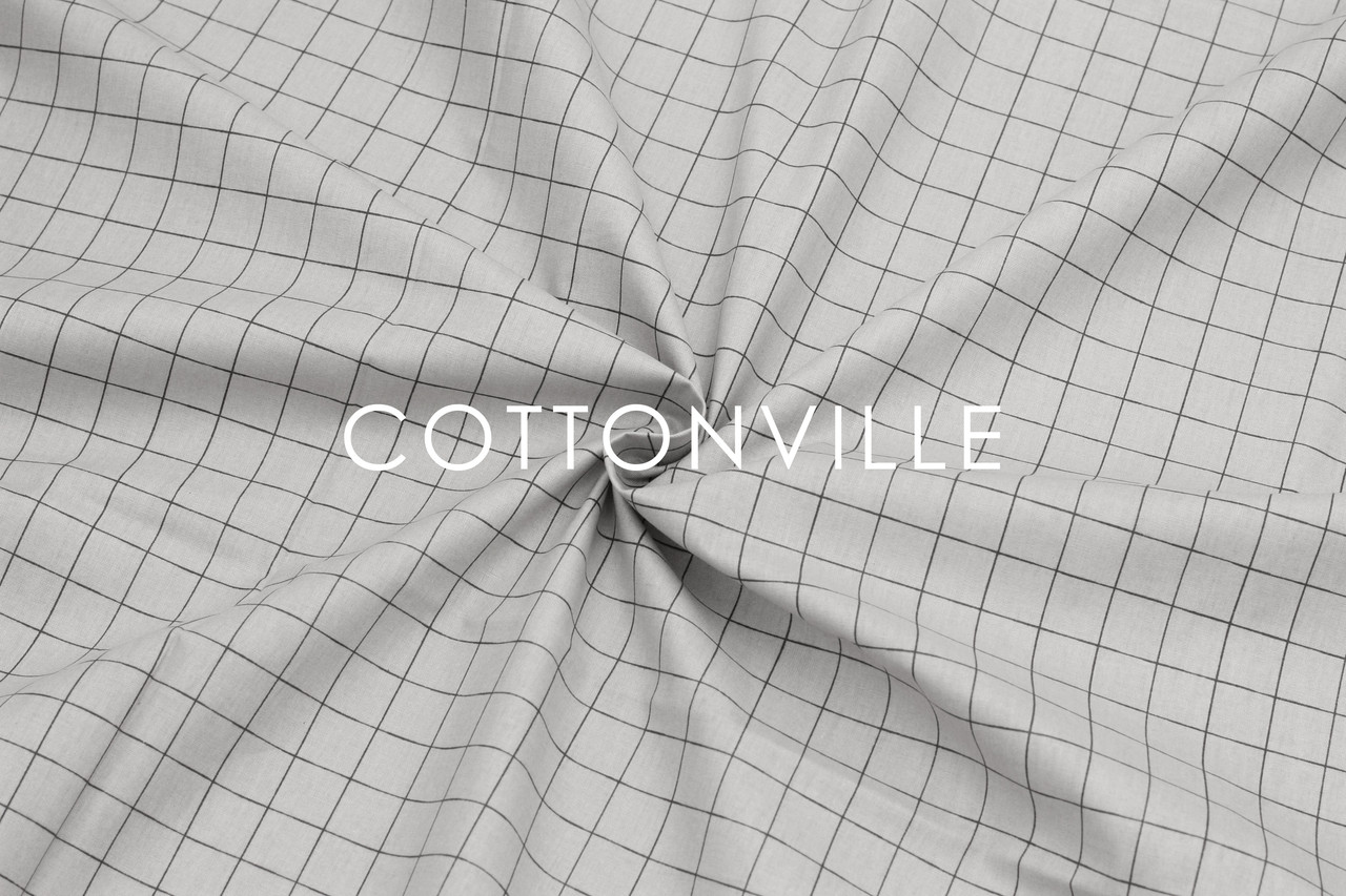 Ранфорс 240 см Сірий в клітинку, фото 1