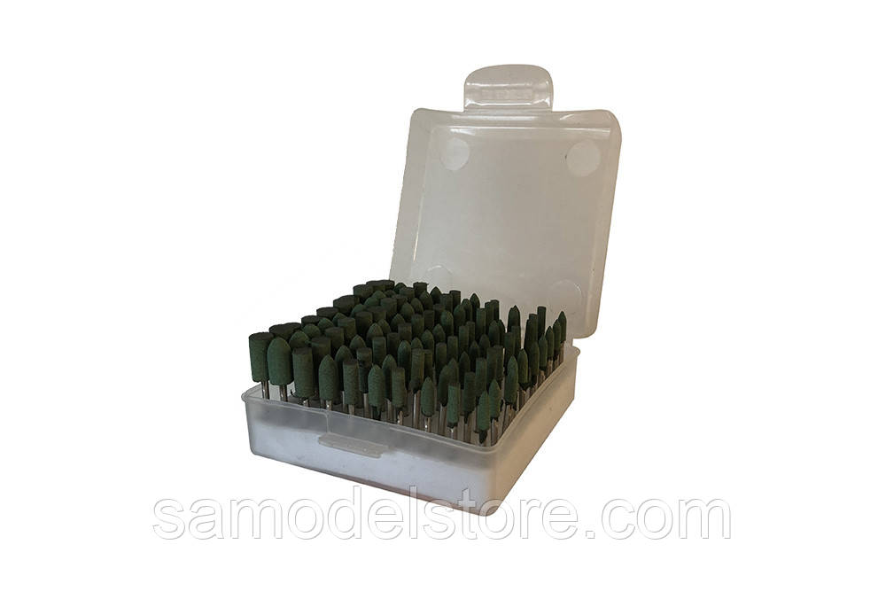 Набір кульочок для дримелю в пластиковому кейсі 100 шт., фото 1