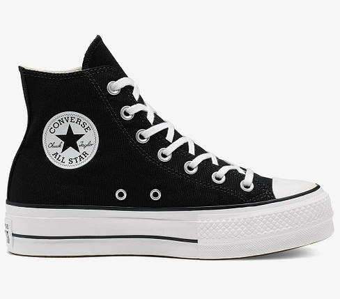 Кеди Converse Chuck Taylor All Star Lift Hi Black, фото 1