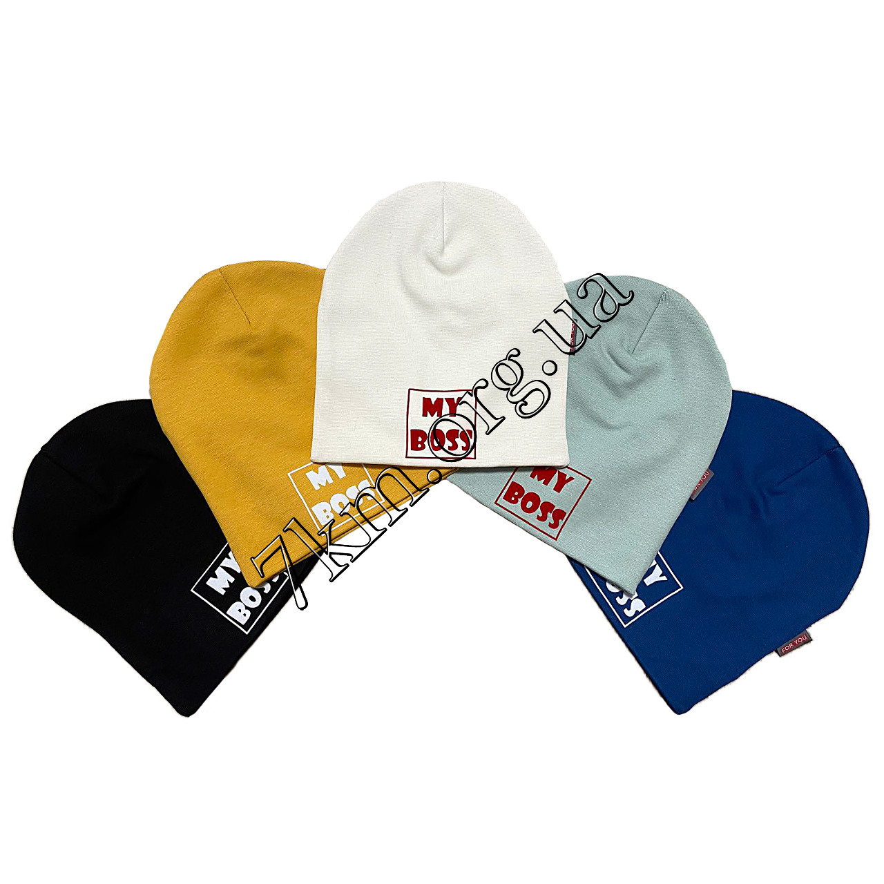 Шапка дитяча Оптом подвійний рибани для хлопчиків 0,6-2 роки "MyBoss" 8655, фото 1