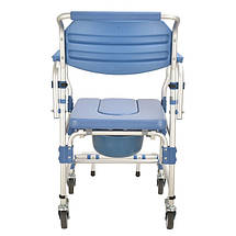 Коляска для інвалідів з туалетом MIRID KDB-697B. Багатофункціональний інвалідне крісло для душу і туалету., фото 2