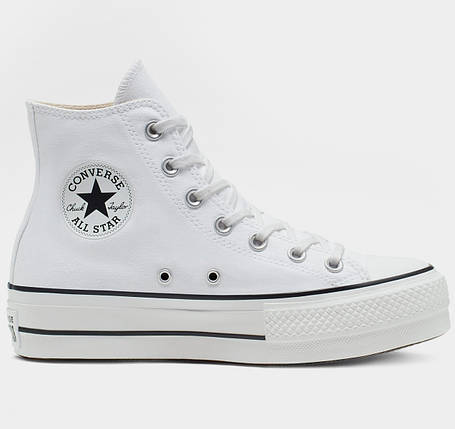 Кеди Converse Chuck Taylor All Star Lift Hi White, фото 1