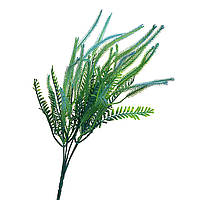 Декоративная искусственная травка, сине-зелёная ветка, цветок 40 см
