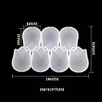 Силіконовий Молд для карамелі та ін "Тюльпани на паличці"
