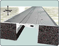 Алюминиевый деформационный профиль для швов шириной 80 мм PAN 23-75