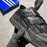Чоловічі кросівки Adidas Niteball Total Black, чорні кросівки адідас найтбол, фото 7
