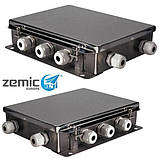 З'єднувальна коробка Zemic JXH-6 Сумітор сигналів до 6 датчиків, неіржавка сталь, фото 2