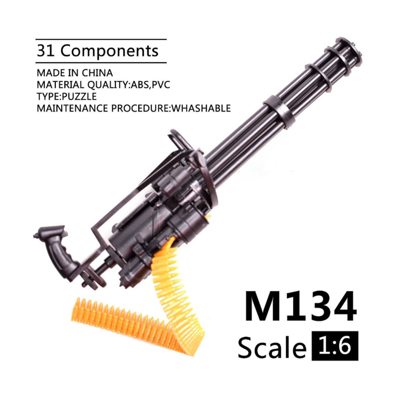 Модель M134 Minigun Збірна модель кулемета Термінатора масштаб 1:6 (ID ...