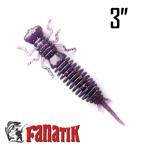 LARVA 3" (75 мм) 6 шт. Силікон Fanatik 008