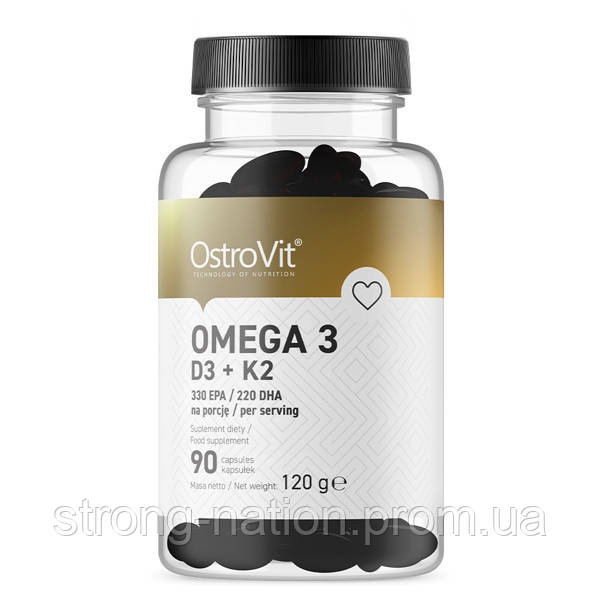 OstroVit Omega 3 D3+K2 | 90 caps |