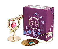 Фігурка Сваровскі з позолотою "Сердечка з любов'ю" AR-1247. Подарки на Валентина, фото 2