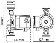 Насос циркуляційний відцентровий. KOER KP.GRS-25/6-180 (з гайками, кабелем і вилкою) (KP0249), фото 5