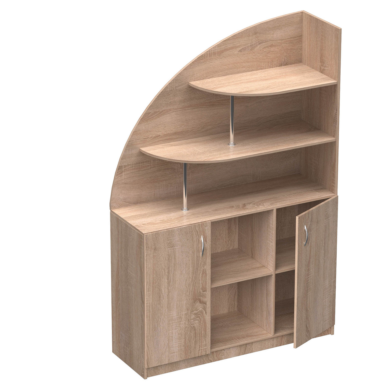 Шафа книжкова широка з нішею, фото 1