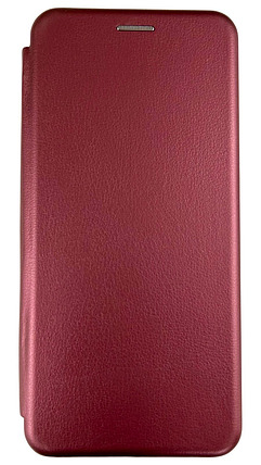 Шкіряний чохол-книжка Elegant book на ZTE Blade A31 (на зті блейд а31) бордовий, фото 1