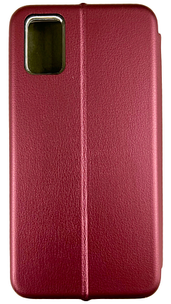 Шкіряний чохол-книжка Elegant book на ZTE Blade A31 (на зті блейд а31) бордовий, фото 3