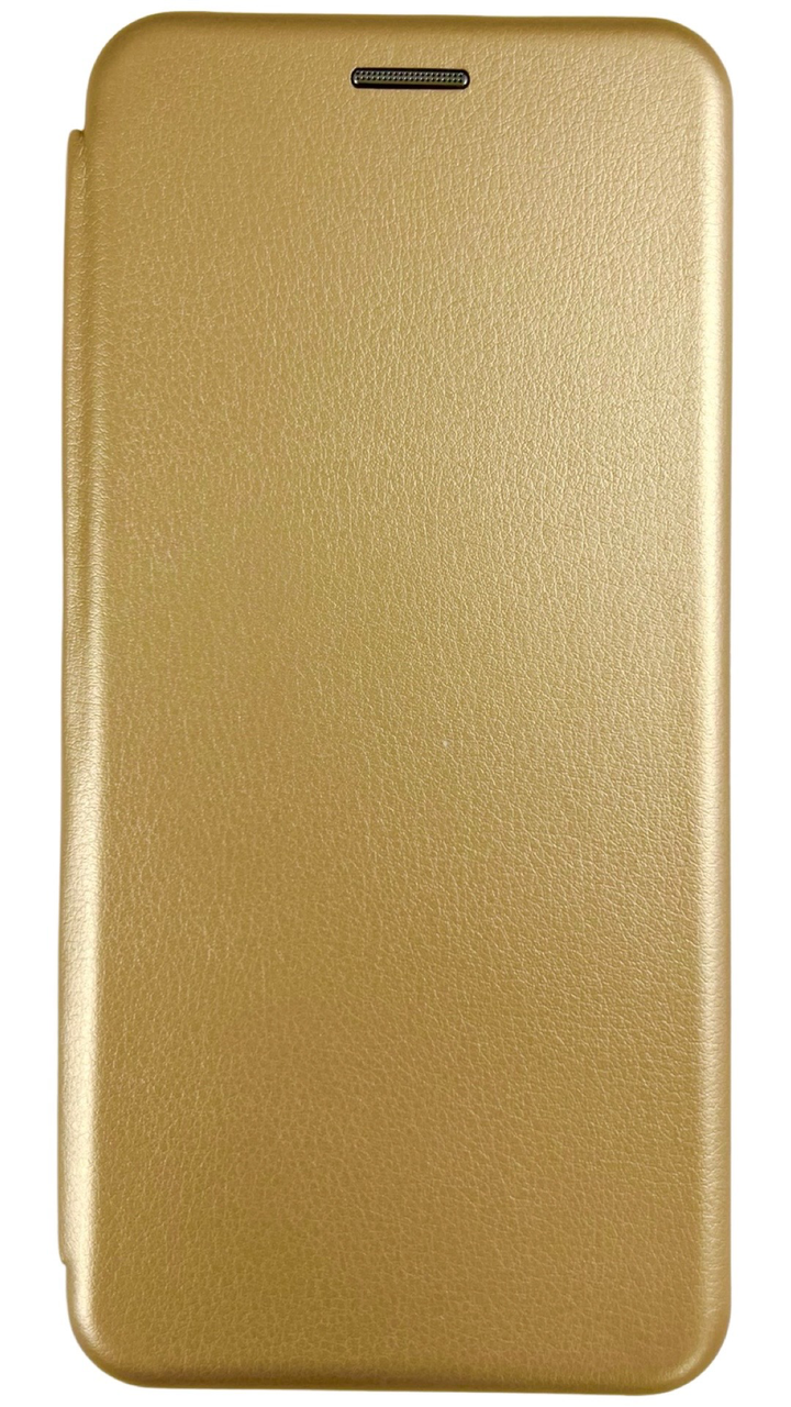 Шкіряний чохол-книжка Elegant book на ZTE Blade A51 / золотистий