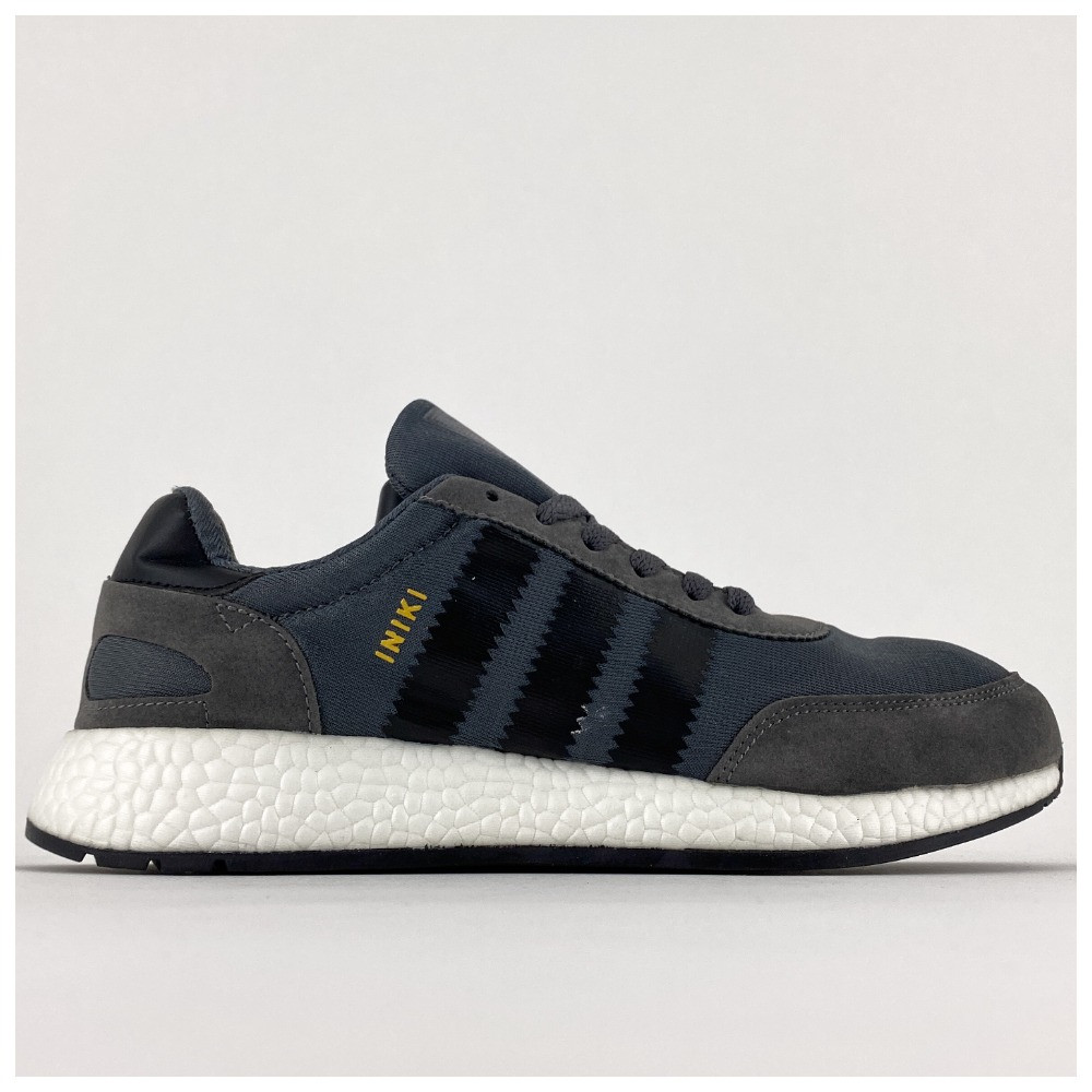 Чоловічі кросівки Adidas INIKI Black White, сірі кросівки адідас інікі сині