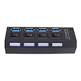 Розгалужувач USB хаб 4SW, 4-х портовий високошвидкісний, фото 4