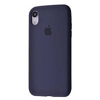 Чехол Full Silicone Case для iPhone XR Midnight Blue (силиконовый темно-синий силикон кейс на айфон Хр 10р)