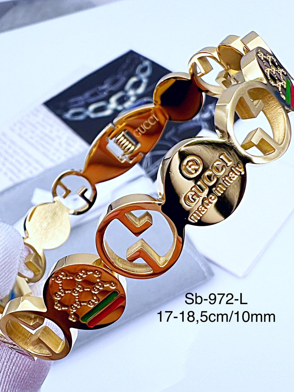 Браслет Stainlees Steel преміум (14-К)