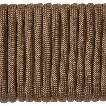 Паракорд 550 Paracord Type III 100% нейлон шнур 7-ми жильний колір Койот