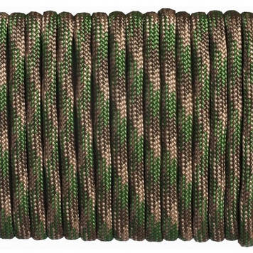 Паракорд 550 Paracord Type III 100% нейлон шнур 7-ми жильний колір Atacs-FG