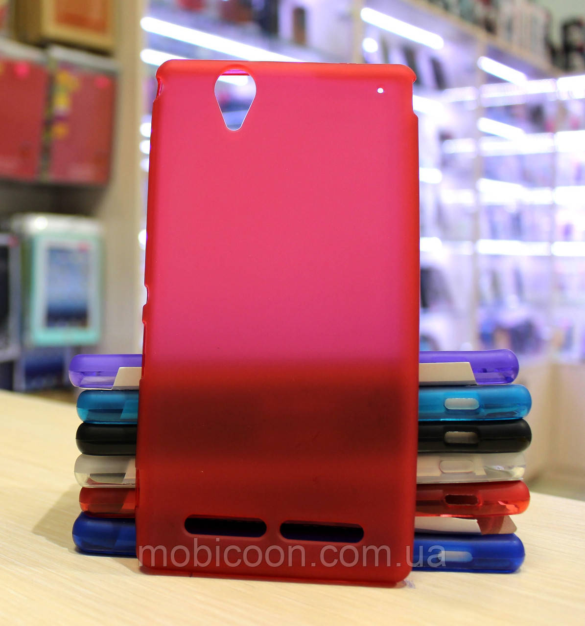 Чохол Original Silicone Case для Sony Xperia T2 Ultra Dual D5322 Red