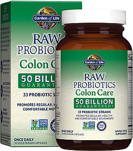 Garden of Life RAW Probiotics Colon Care 50 Billion 30 вегетаріанських капсул