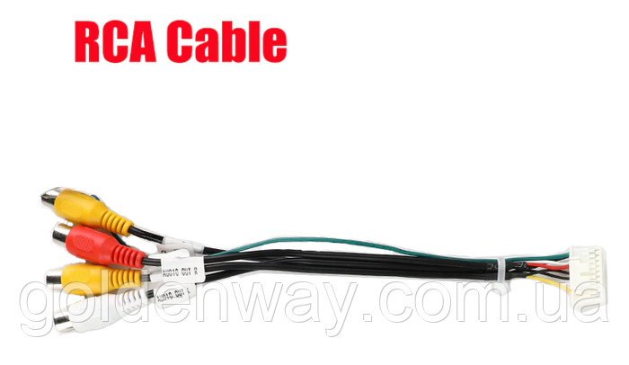 Кабель RCA на 20pin из комплекта для подключения микрофона сабфуфера ...